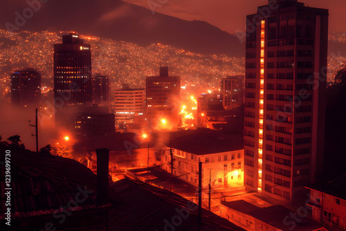 Cityscape at Night Illumina...