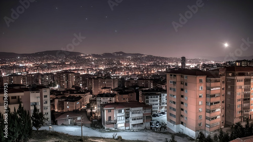 Cityscape Lights Up at Nigh...