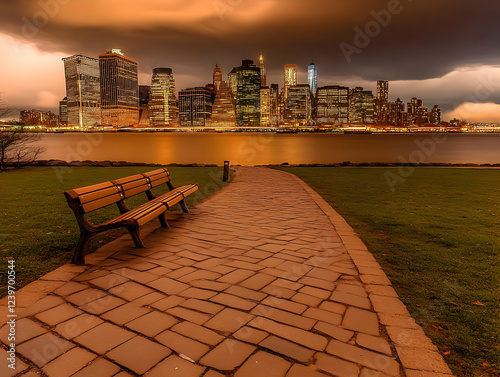 Cobblestone Pathway Leads t...