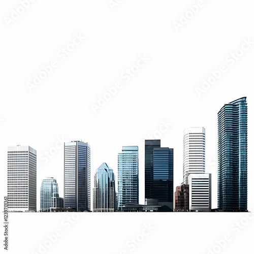 Modern City Skyline Stands ...
