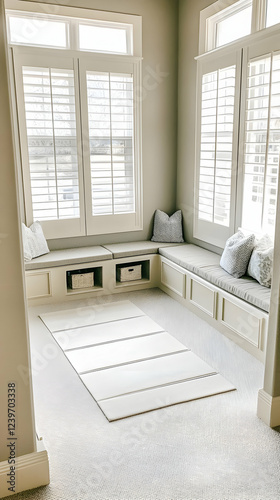 Cozy Reading Nook with Wind...