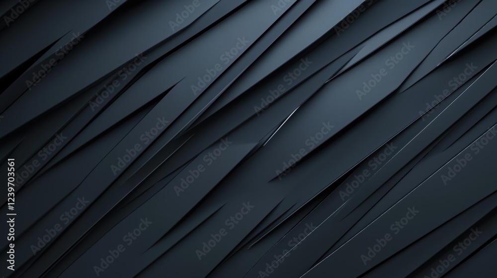 Obraz premium Abstract Dark Gray Angular Background with Silver Particles