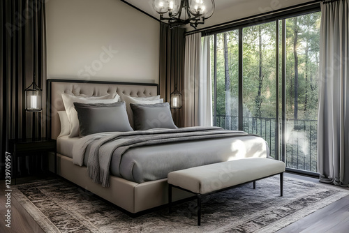 Modern Bedroom Interior wit...