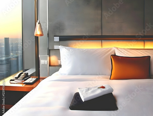Modern Hotel Room Presents ...