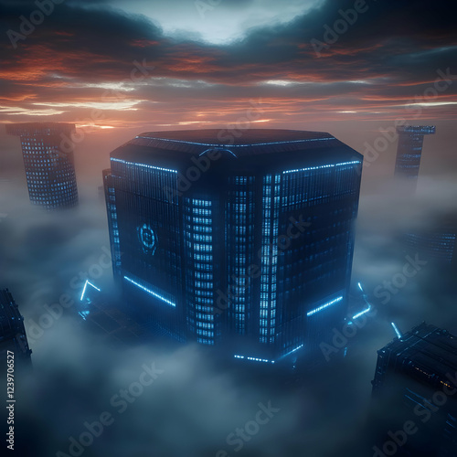 Futuristic City Building Em...