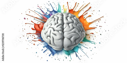 A 3D Brain Splashes with Vi...