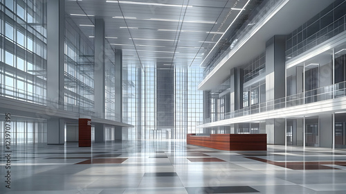 Modern Office Building Inte...