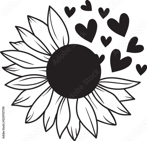 Vector Sunflower Flower