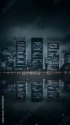 Dark Cityscape at Night Ref...