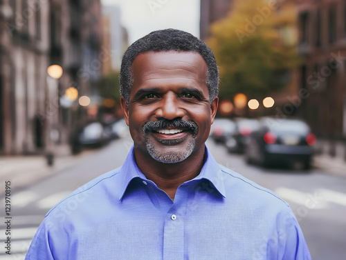Portrait of a Smiling Man W...