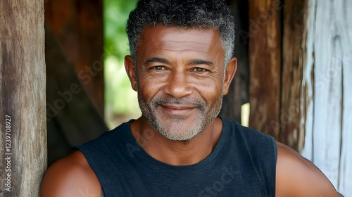 Portrait of a Smiling Matur...