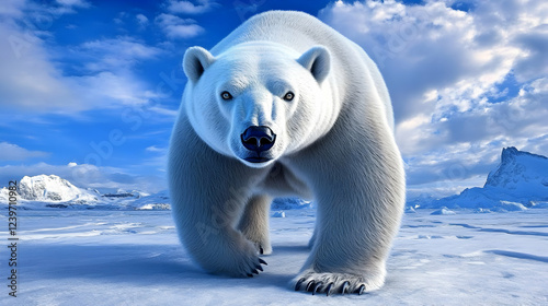 Polar Bear Walks Towards th...
