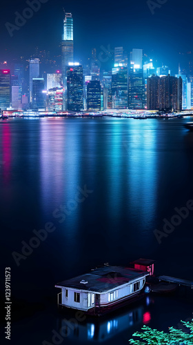 Luminous Cityscape Reflects...