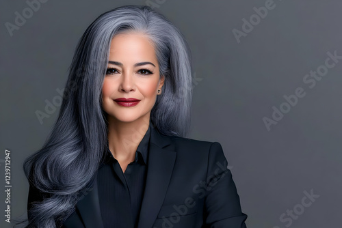 Confident Businesswoman Pos...