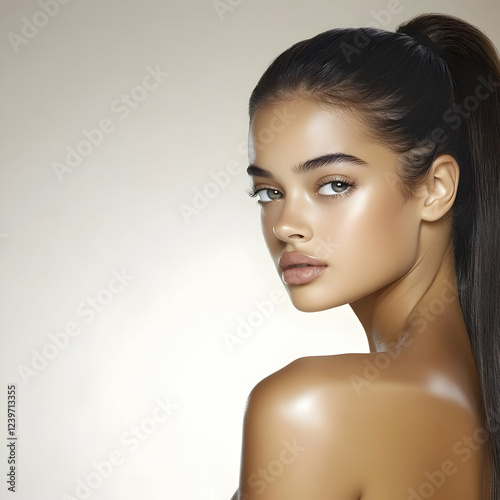 Beautiful Woman with Ponyta...