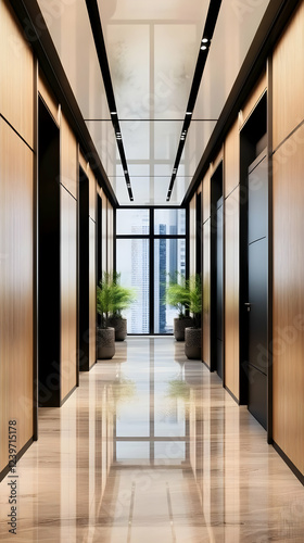 Modern Office Building Hall...