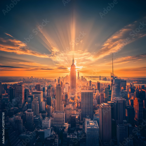 Cityscape Awakens: Golden S...