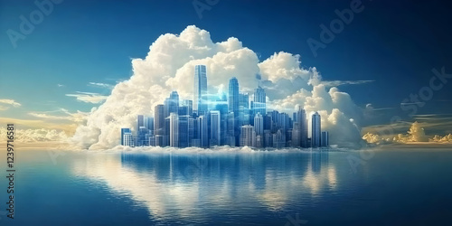 Futuristic Cityscape Rests ...