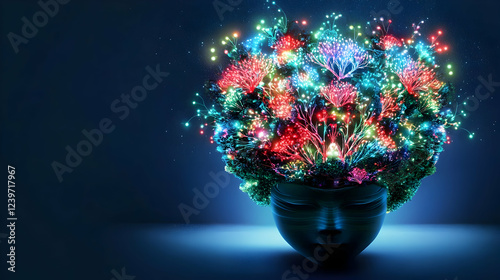 Glowing Fiber Optic Flowers...