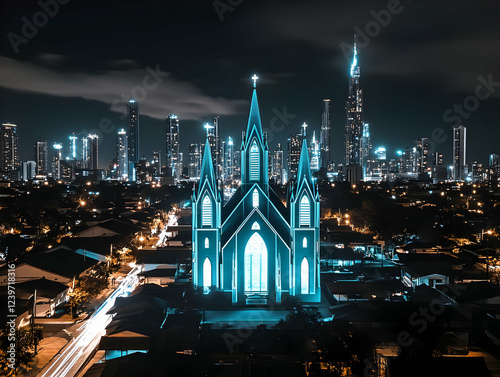 Glowing Church Stands Out i...