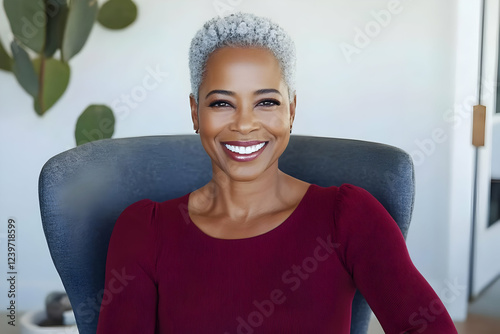 Portrait of a Smiling Woman...
