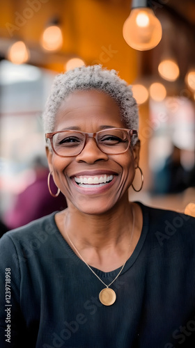 Portrait of a Smiling Woman...