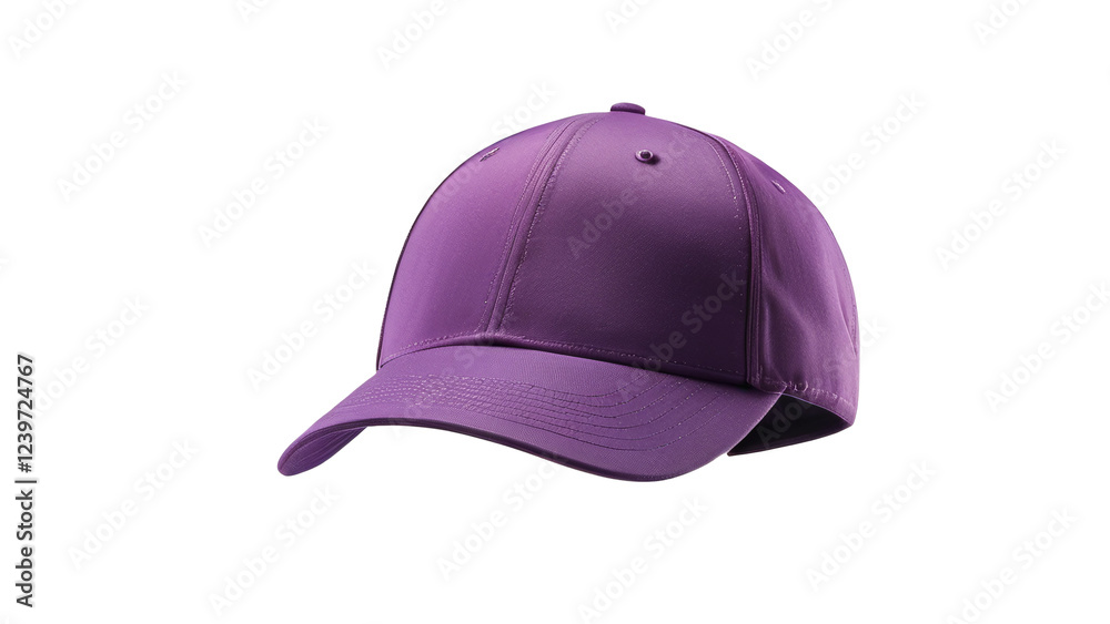 Fototapeta premium Purple Baseball Cap Stylish and Comfortable Headwear