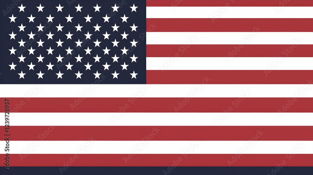 Naklejka premium american flag on a grunge background