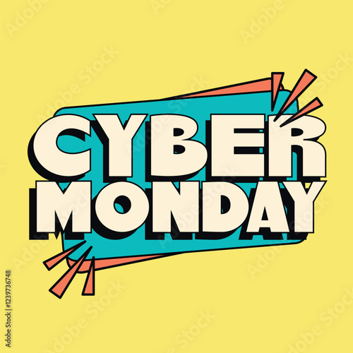 Cyber Monday Vector Banner Sale Promotion Discount