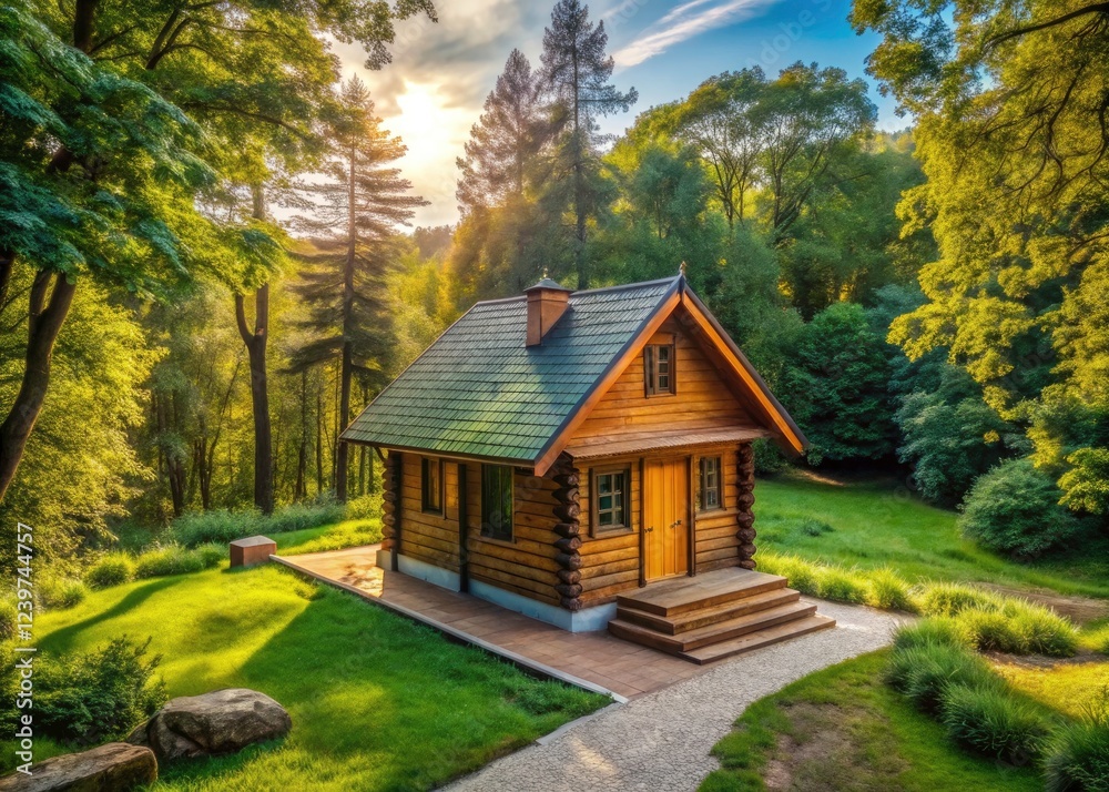 A minimalist wooden house in Lviv's Shevchenko Park, beautifully photographed, exemplifies modern architectural design. A minimalist wooden house in Lviv's Shevchenko Park, beautifully photographed, exemplifies modern architectural design.