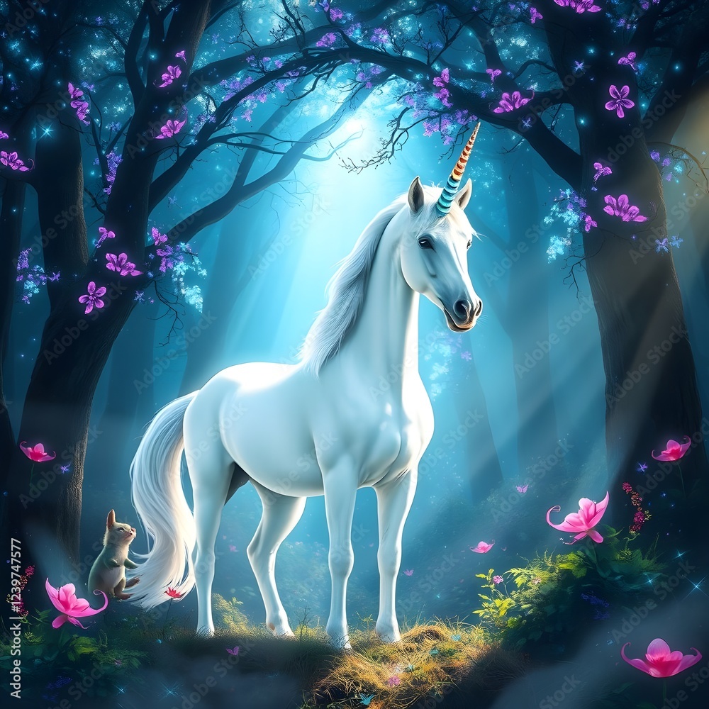 Naklejka premium fantasy animal unicorn
