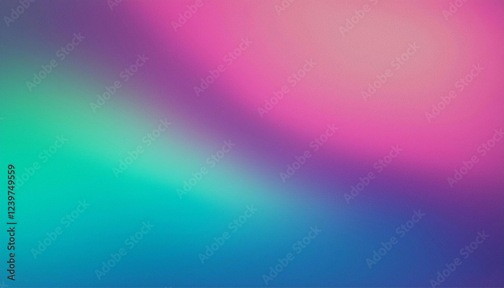 Radiant Magenta Blue Green Turquoise Color Flow Grainy Gradient Backdrop Design Radiant Magenta Blue Green Turquoise Color Flow Grainy Gradient Backdrop Design