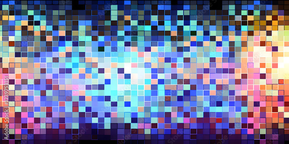 Bunte Pixeltextur mit abstraktem Farbverlauf Bunte Pixeltextur mit abstraktem Farbverlauf