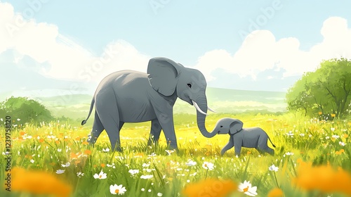 elephant and baby