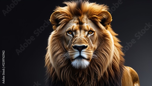 portrait of a lion