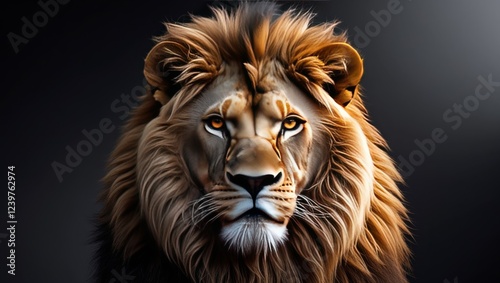 portrait of a lion