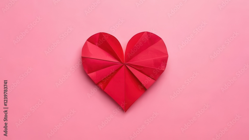 Obraz premium pink heart on a wooden background