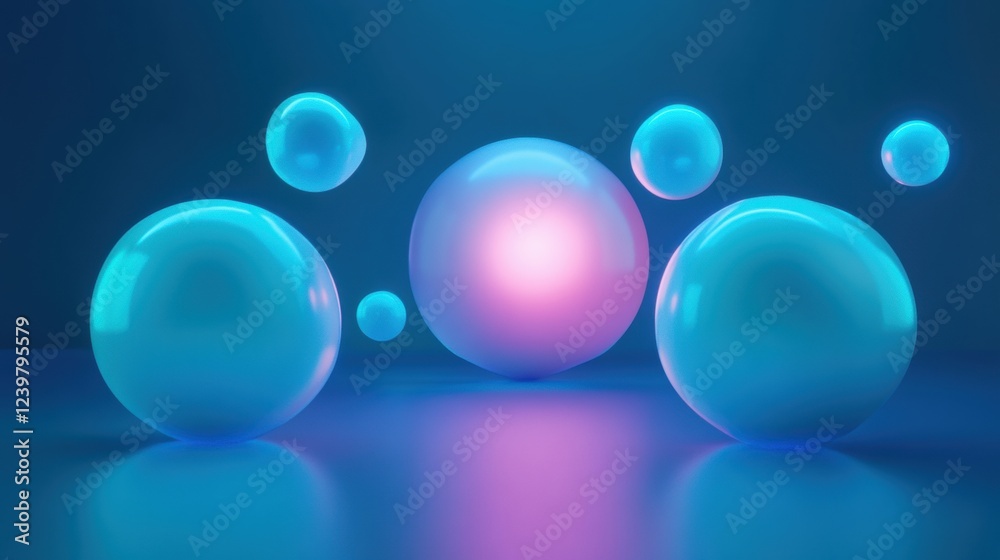 Cyan bubble dialogue elements, vibrant fresh tones, glowing highlights, modern energetic communication representation Cyan bubble dialogue elements, vibrant fresh tones, glowing highlights, modern energetic communication representation