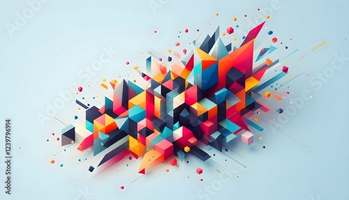 multicolored polygonal background