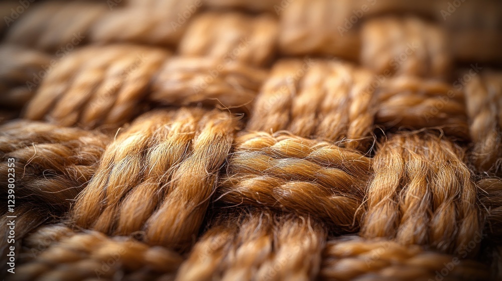 Close-up of woven light brown natural fiber textile texture. Close-up of woven light brown natural fiber textile texture.