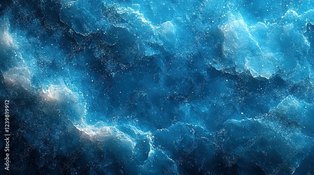 Fototapeta premium Abstract Blue Ocean Wave Texture Background