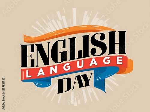 English Language Day Celebrated Globally With Festive Design photo