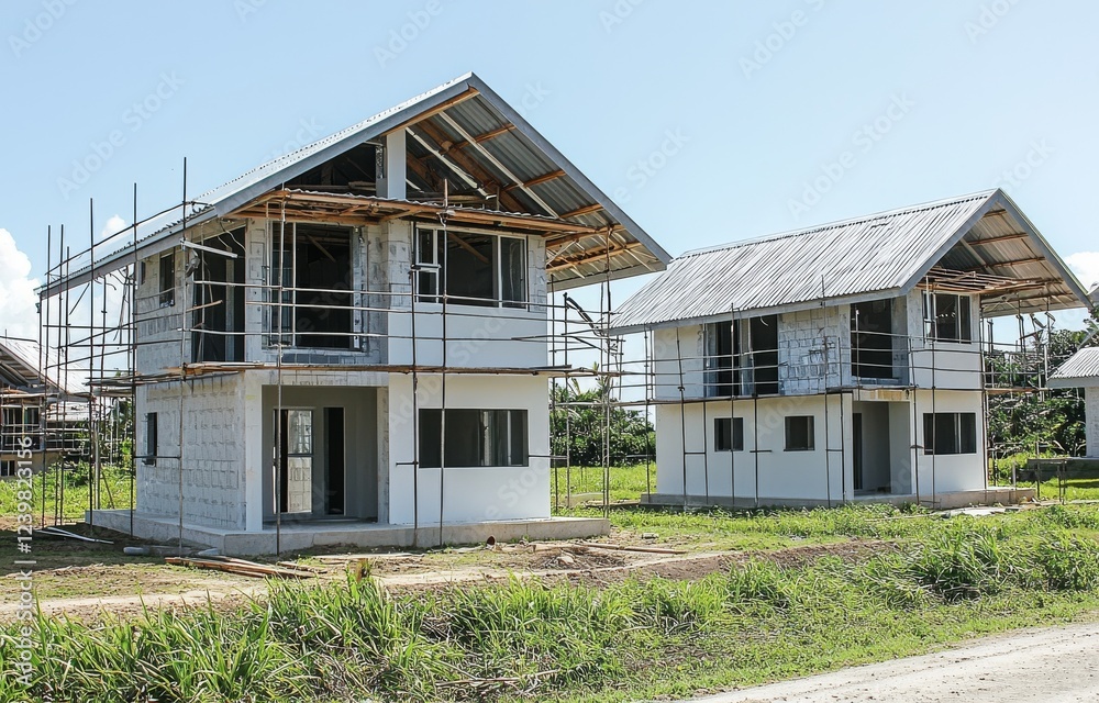 Modern Construction of Three New Houses in Samoan Landscape Modern Construction of Three New Houses in Samoan Landscape