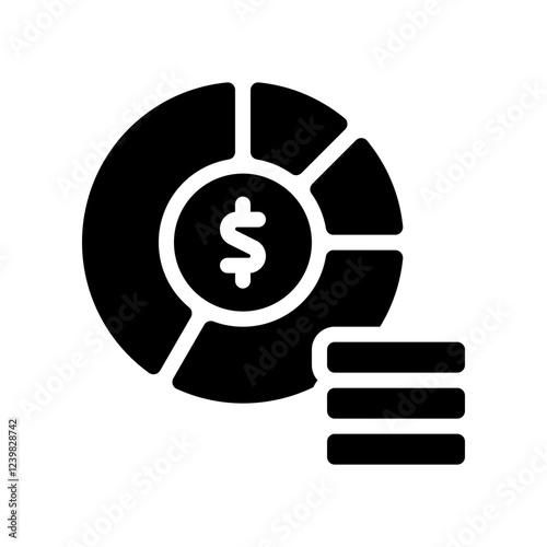 budgeting glyph icon