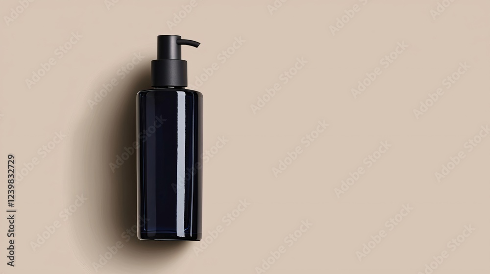 Dark Liquid Soap Dispenser Minimalist Design on Neutral Background for Personal Hygiene Product Display Dark Liquid Soap Dispenser Minimalist Design on Neutral Background for Personal Hygiene Product Display