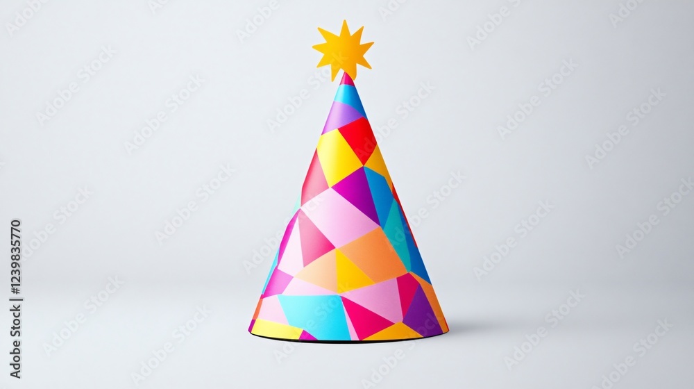 Vector Party Hat Isolated: The Symbol of Celebration and Festivity Vector Party Hat Isolated: The Symbol of Celebration and Festivity