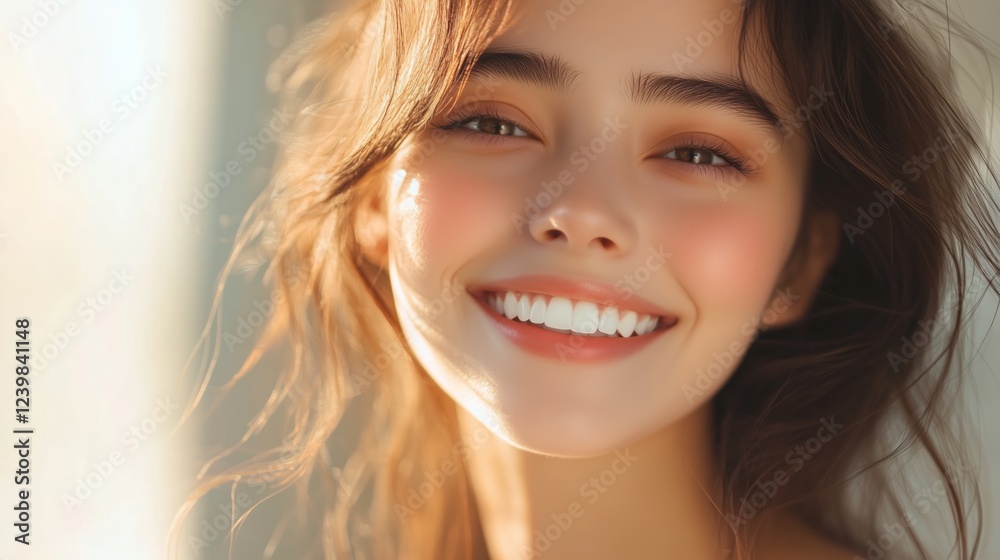 Sweet smile under the sunshine Sweet smile under the sunshine