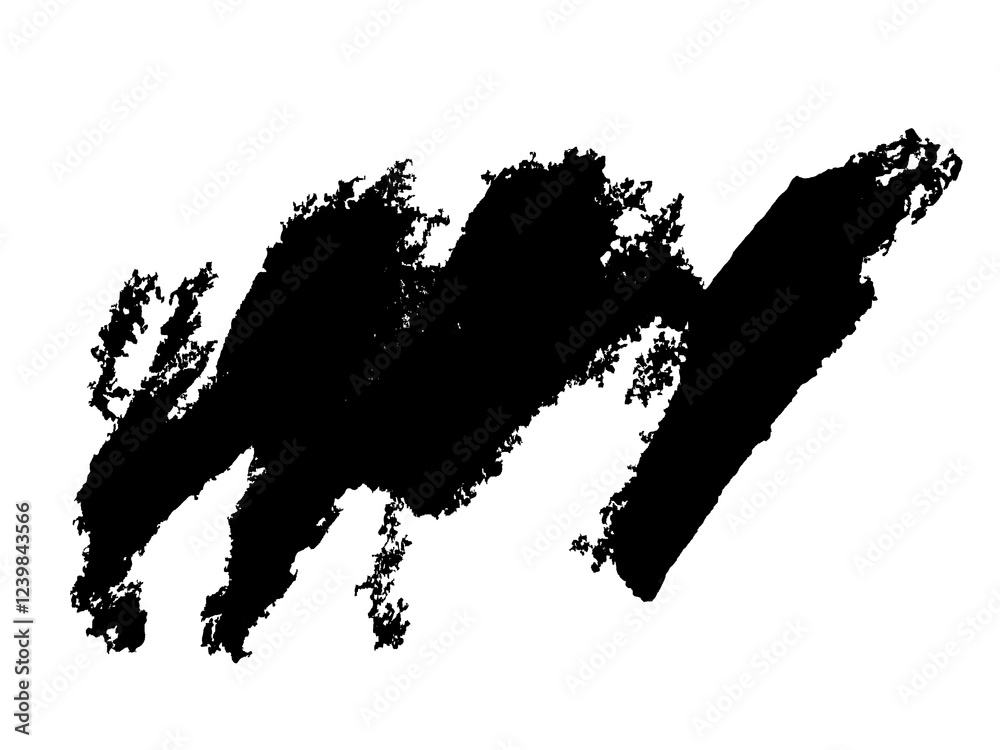 Obraz premium Brush Stroke on a black Background. Acrylic Paint Texture 