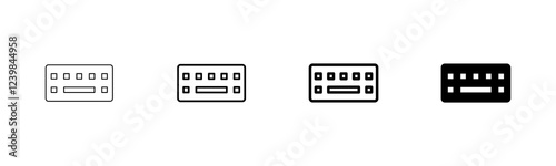 Keyboard icon vector isolated on white background. keyboard vector symbol