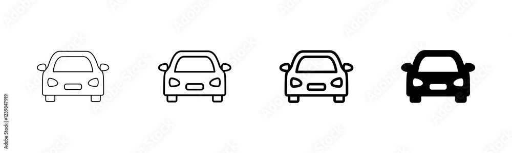 Car icon vector isolated on white background. Car icon vector. Car icon vector isolated on white background. Car icon vector.